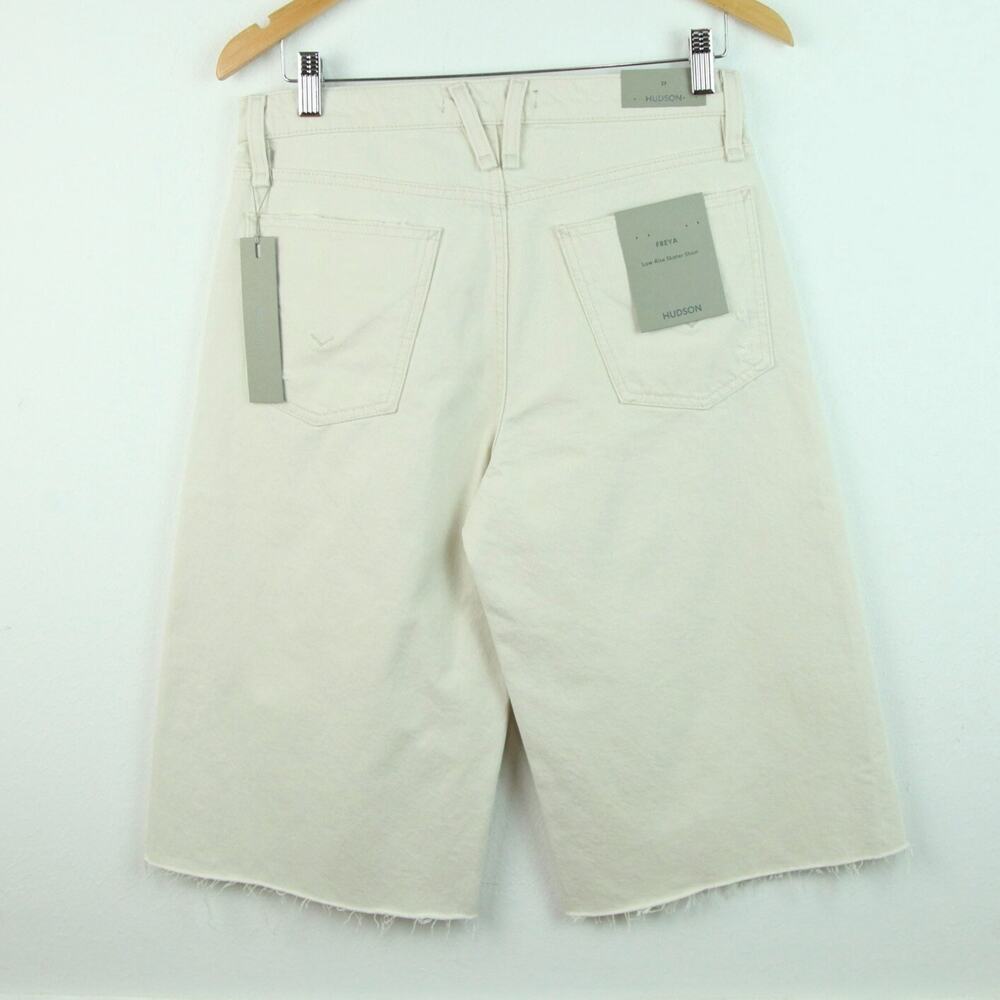 Hudson 27 Shorts Freya Low Rise Skater Jorts Minimal Casual Coastal Quiet Luxury - Picture 5 of 9
